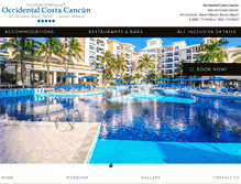 Tablet Screenshot of costacancunresort.com